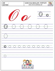 ö harfi çizgi çalışması